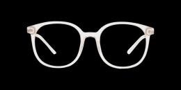 UNOFFICIAL Kunststoff Panto Transparent/Weiss Brille online; Brillengestell; Brillenfassung; Glasses; auch als Gleitsichtbrille