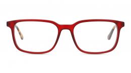 UNOFFICIAL Kunststoff Rechteckig Dunkelrot/Dunkelrot Brille online; Brillengestell; Brillenfassung; Glasses; auch als Gleitsichtbrille