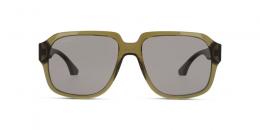 UNOFFICIAL Kunststoff Rechteckig Transparent/Grün Sonnenbrille mit Sehstärke, verglasbar; Sunglasses; auch als Gleitsichtbrille