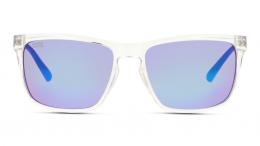 UNOFFICIAL Kunststoff Rechteckig Transparent/Transparent Sonnenbrille mit Sehstärke, verglasbar; Sunglasses; auch als Gleitsichtbrille