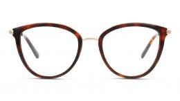 UNOFFICIAL Kunststoff Schmetterling / Cat-Eye Havana/Goldfarben Brille online; Brillengestell; Brillenfassung; Glasses; auch als Gleitsichtbrille