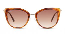 UNOFFICIAL Kunststoff Schmetterling / Cat-Eye Havana/Havana Sonnenbrille mit Sehstärke, verglasbar; Sunglasses; auch als Gleitsichtbrille