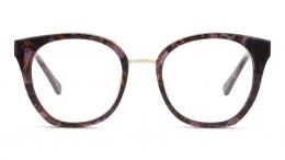 UNOFFICIAL Kunststoff Schmetterling / Cat-Eye Havana/Lila Brille online; Brillengestell; Brillenfassung; Glasses; auch als Gleitsichtbrille