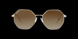 UNOFFICIAL Metall Irregular Goldfarben/Goldfarben Sonnenbrille mit Sehstärke, verglasbar; Sunglasses