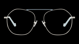 UNOFFICIAL Metall Panto Silberfarben/Blau Brille online; Brillengestell; Brillenfassung; Glasses; auch als Gleitsichtbrille