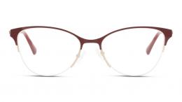 UNOFFICIAL Metall Schmetterling / Cat-Eye Dunkelrot/Goldfarben Brille online; Brillengestell; Brillenfassung; Glasses; auch als Gleitsichtbrille