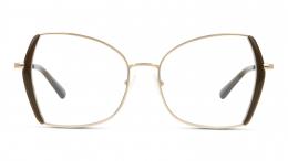 UNOFFICIAL Metall Schmetterling / Cat-Eye Goldfarben/Grün Brille online; Brillengestell; Brillenfassung; Glasses; auch als Gleitsichtbrille