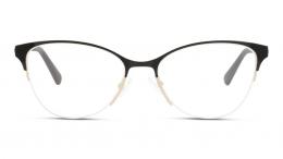 UNOFFICIAL Metall Schmetterling / Cat-Eye Schwarz/Goldfarben Brille online; Brillengestell; Brillenfassung; Glasses; auch als Gleitsichtbrille
