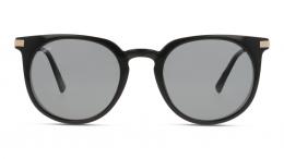 UNOFFICIAL polarisiert Kunststoff Panto Schwarz/Goldfarben Sonnenbrille mit Sehstärke, verglasbar; Sunglasses; auch als Gleitsichtbrille
