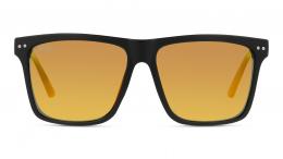 UNOFFICIAL polarisiert Kunststoff Panto Schwarz/Schwarz Sonnenbrille, Sunglasses
