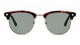 UNOFFICIAL polarisiert Metall Panto Goldfarben/Havana Sonnenbrille mit Sehstärke, verglasbar; Sunglasses; auch als Gleitsichtbrille