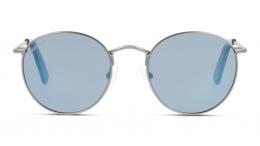 UNOFFICIAL polarisiert Metall Panto Grau/Grau Sonnenbrille mit Sehstärke, verglasbar; Sunglasses; auch als Gleitsichtbrille