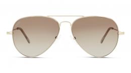 UNOFFICIAL polarisiert Metall Pilot Goldfarben/Goldfarben Sonnenbrille mit Sehstärke, verglasbar; Sunglasses; auch als Gleitsichtbrille