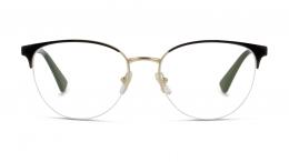 Versace 0VE1247 1252 Metall Panto Schwarz/Goldfarben Brille online; Brillengestell; Brillenfassung; Glasses; auch als Gleitsichtbrille