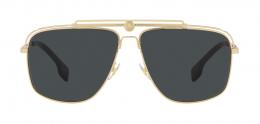 Versace 0VE2242 100287 Metall Rechteckig Goldfarben/Goldfarben Sonnenbrille, Sunglasses