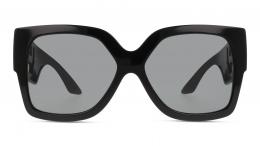 Versace 0VE4402 GB1/87 Kunststoff Panto Schwarz/Schwarz Sonnenbrille mit Sehstärke, verglasbar; Sunglasses; auch als Gleitsichtbrille
