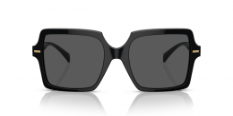 Versace 0VE4441 GB1/87 Kunststoff Panto Schwarz/Schwarz Sonnenbrille mit Sehstärke, verglasbar; Sunglasses; auch als Gleitsichtbrille