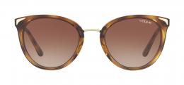 Vogue 0VO5230S W65613 Kunststoff Schmetterling / Cat-Eye Schwarz/Havana Sonnenbrille, Sunglasses