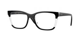 Vogue 0VO5556 3138 Kunststoff Rechteckig Transparent/Schwarz Brille online; Brillengestell; Brillenfassung; Glasses; auch als Gleitsichtbrille